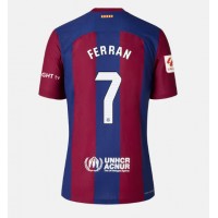 Fotballdrakt Dame Barcelona Ferran Torres #7 Hjemmedrakt 2023-24 Kortermet